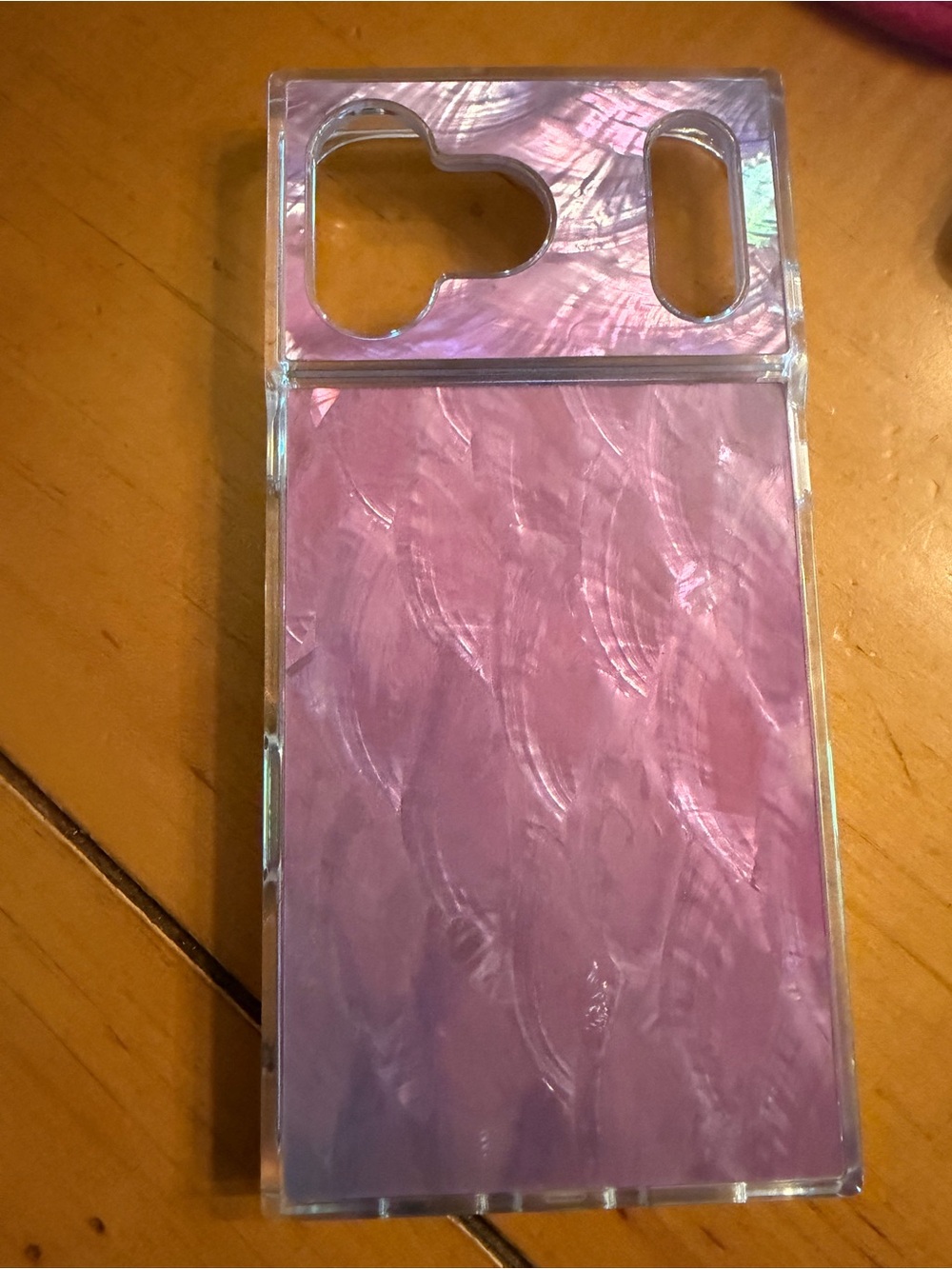 Iridescent Pink Foldable Phone Case - Flaunt Brand - Iphone 17 Pro Max